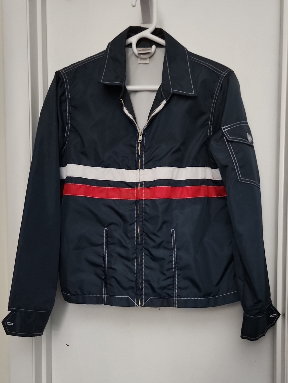 Birdwell Britches Navy Striped Lightweight Women's Jacket - Picture 5 of 7